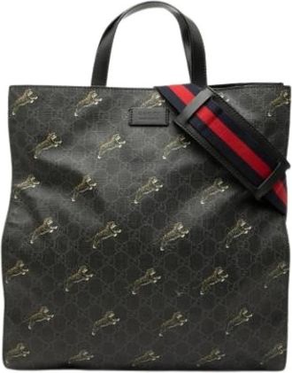 Gucci Pre-owned Tote Bags, female, Black, Size: ONE SIZE Pre-owned Tote Bag
