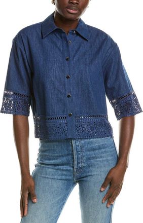 Elie Tahari The Laylee Denim Top