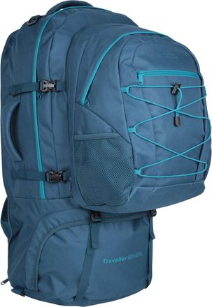 Mountain Warehouse Traveller 60L + 20L Rucksack - Large Backpack with Rain Cover, Detachable Daypack, Adjustable Back Support Travel Bag - For Camping, Hiking, Trekking 