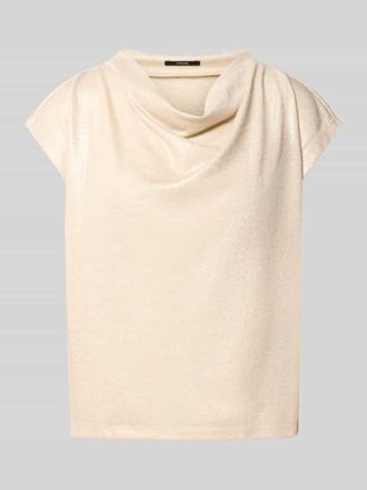 someday Someday T-Shirt mit Wasserfall-Ausschnitt Modell Kevine in Sand, Gr&ouml;&szlig;e 42