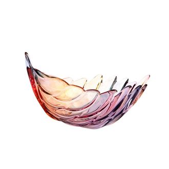 OEM Frutero Grande De Vidrio Transparente Con Color Esmaltado