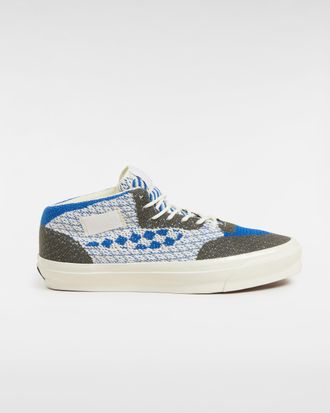 Vans Unisex Premium Half Cab 33 Sneakers - Blue & Grey Multi Textile - Size UK 8.5