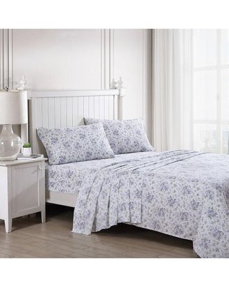 Laura Ashley Lilian Cotton 300Tc Sateen Sheet Set