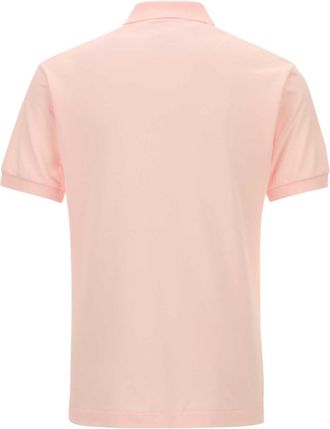 Lacoste Mens Pastel Pink Piquet Polo Shirt T03 Exterior: Cotton T-shirts And Polos