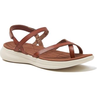 Lands End All Day Comfort Strap Sandals in Cognac at Nordstrom, Size 9.5