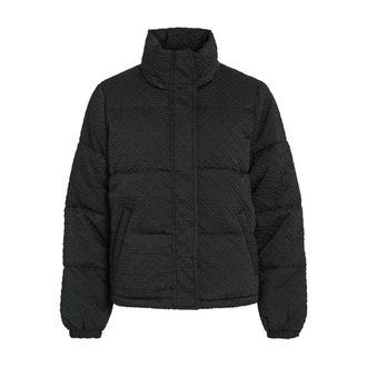 Vila Getextureerde donsjas, opstaande kraag