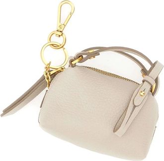 Gianni Chiarini Accessoires, Dames, Beige, ONE Size, Leer, Alifa Sleutelhanger