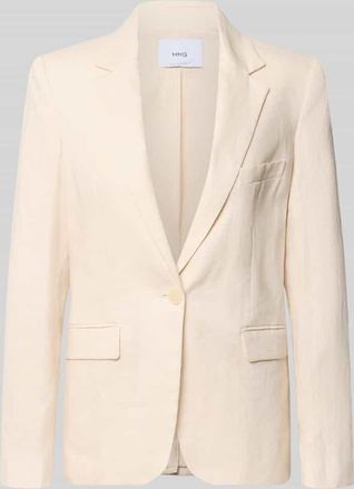 Mango Blazer mit Pattentaschen Modell Boreli in Beige, Gr&ouml;&szlig;e 34