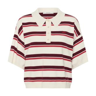 Gestuz GZtaia SS Polo Pullover - Dames - Polos - Veelkleurig - XL - Polyester - Tops