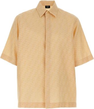 Fendi Camicia FF jacquard - Toni neutri