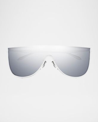 Alaia Shield Metal Sunglasses
