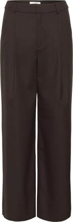 Gestuz Broek - Dames - Wijde Broeken - Bruin - 2XS - Broeken