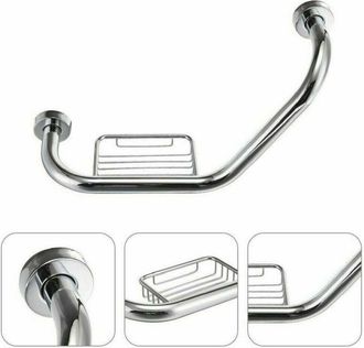Trade Shop Trade Shop - Maniglione Sicurezza Bagno Portasapone Maniglia Doccia Anziani Disabili 45 Cm