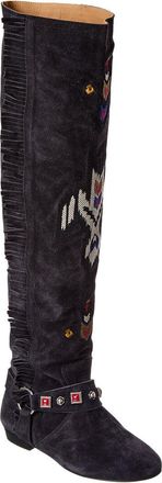 Isabel Marant Selize Suede Knee-High Boot