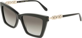 Ferragamo SF2112S 001 Womens Sunglasses Black Size 57
