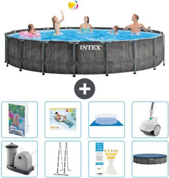 Intex Piscina Prism Frame Redonda - 549x122 Cm - 9-piezas S584