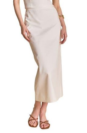 endless rose Linen Maxi Skirt in White at Nordstrom Rack, Size X-Small