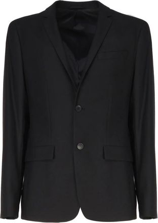 Calvin Klein Zwart Katoen Elastaan Jasje - Heren - Blazers - Zwart - S - Katoen - Jassen