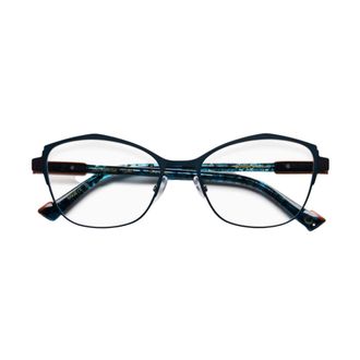 Etnia Barcelona Catharina Cat-eye Metal Frame Eyeglasses with Marbled Accents