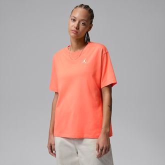 Nike Jordan Womens Jordan Essentials Top in Pink | FN4500-643