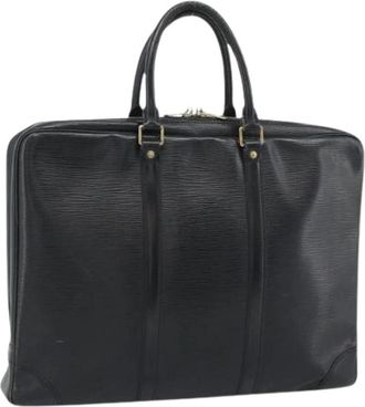 Louis Vuitton Pre-owned Business Bag - Dames - Vintage Handtas - Zwart - ONE Size - Leer - Vintage