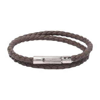 Tod's Gevlochten Wrap Armband - Heren - Armbanden - Bruin - ONE Size - Accessoires