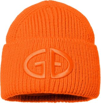 Goldbergh Valerie Logo-embroidered rib Knit Beanie - Orange - One Size
