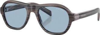 Prada D14S Zonnebril - unisex - Accessoires - Grijs - Maat: 54 MM