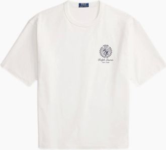 Polo Ralph Lauren Mens Polo Ralph Lauren Embroidered Knit T-Shirt 002 White - Size: 38