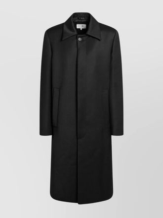 Maison Margiela wool blend coat back vent