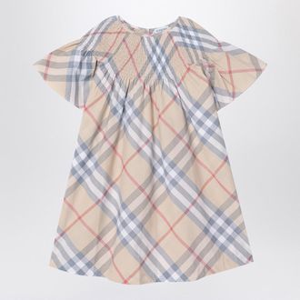 Burberry Check Pattern Cotton Dress