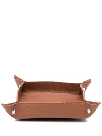 Eleventy leather tray (22cm x 22cm) - Brown