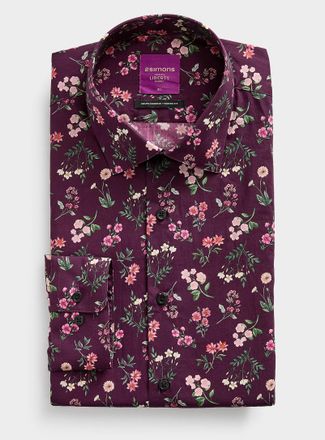 Le 31 Mens Liberty painterly floral shirt Modern fit Made with Liberty Fabric