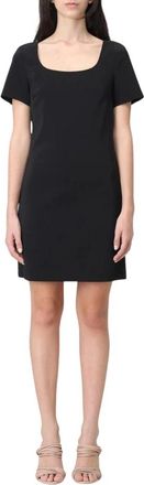 Patrizia Pepe Short Dresses, female, Black, 2XS, Black Mini Dress