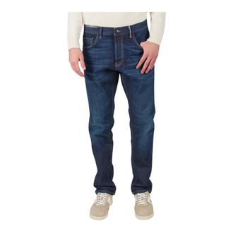 Pantaloni Torino Heren, Jeans, Blauw, Maat: W35 Katoen