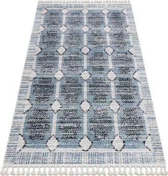 RugsX Rugsx - Modern carpet belle BR22A beige / blue Fringe beige 200x290 cm