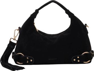 Núnoo Dames, Tassen, Zwart, Maat: ONE Size Suède