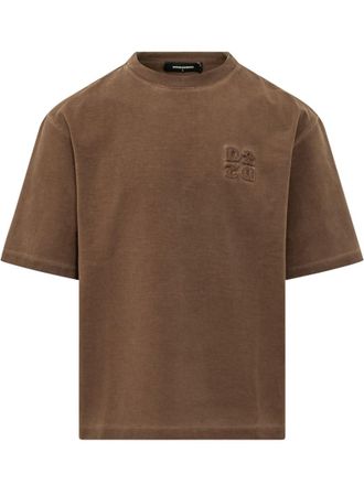 Dsquared2 Brown Crew Neck T-Shirt