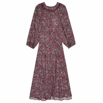 The Great. Womens Naples Midi Dress In Purple