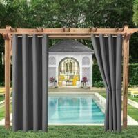 OEM Cortinas Exteriores Para Jard&iacute;n, Patio O Cenador - Opacas, Resistentes Al Viento, Con Protecci&oacute;n Uv, Resistentes Al Moho, Con Aislamiento T&eacute;rmico Y Oj