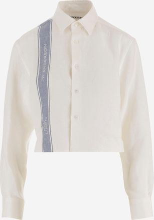 J.W.Anderson Jw Anderson Crop Leinenhemd