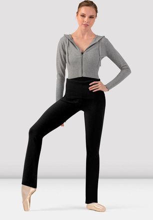 Bloch Ladies Solstice Knit Pant, Grey Marle