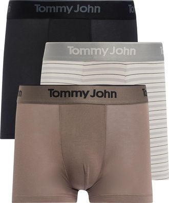 Tommy John Assorted 3-Pack Second Skin 4-Inch Stretch Modal Boxer Briefs in Blkbty/flcn/vntstrdv at Nordstrom, Size Xx-Large