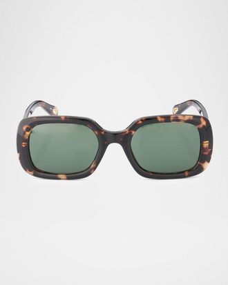 Chlo&eacute; Marcie 53mm Rectangular Sunglasses