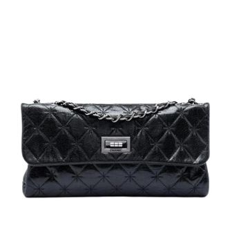Chanel Pre-owned Vintage Flap Shoulder Bag - Dames - Pre-owned - Zwart - Maat: ONE Size Leer