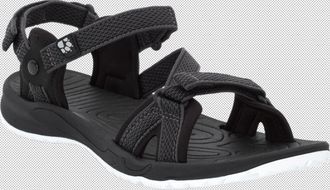 Jack Wolfskin Sandale JACK WOLFSKIN LAKEWOOD RIDE SANDAL W, Damen, Gr. 40,5, schwarz, Textil, Schuhe Sandale