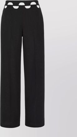 Dion Lee stretch nylon wide-leg trousers with cut-out waistband