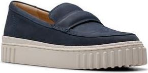 Clarks Mayhill Cove Loafer in Navy Nubuck at Nordstrom Rack, Size 6.5