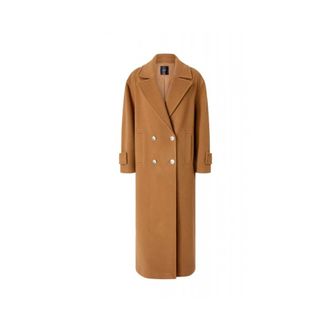 Pinko Pinko, Jassen, Dames, Bruin, S, Wol, Camembert Coat