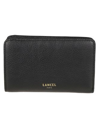 Lancel Black BCBG Textured Cow Leather Wallet